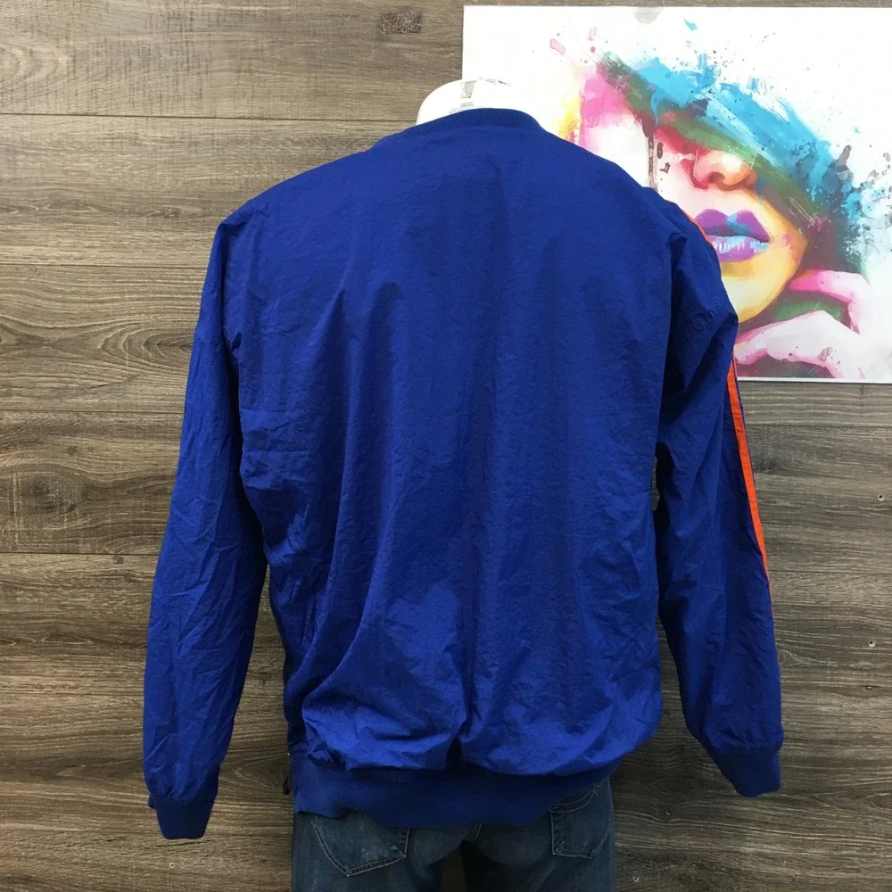 VINTAGE Adidas Track Windbreaker Jacket Logo‎ Stripes Pullover Mens XL